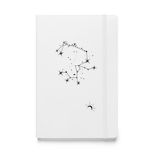 Sagittarius White Notebook