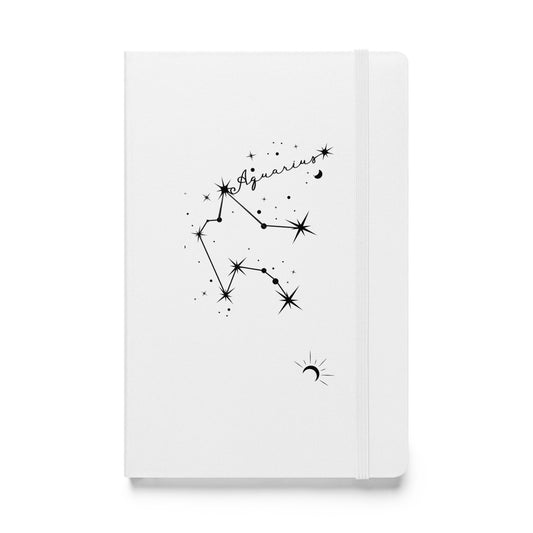 Aquarius White Notebook