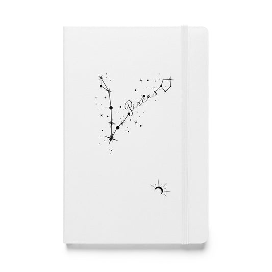 Pisces White Notebook