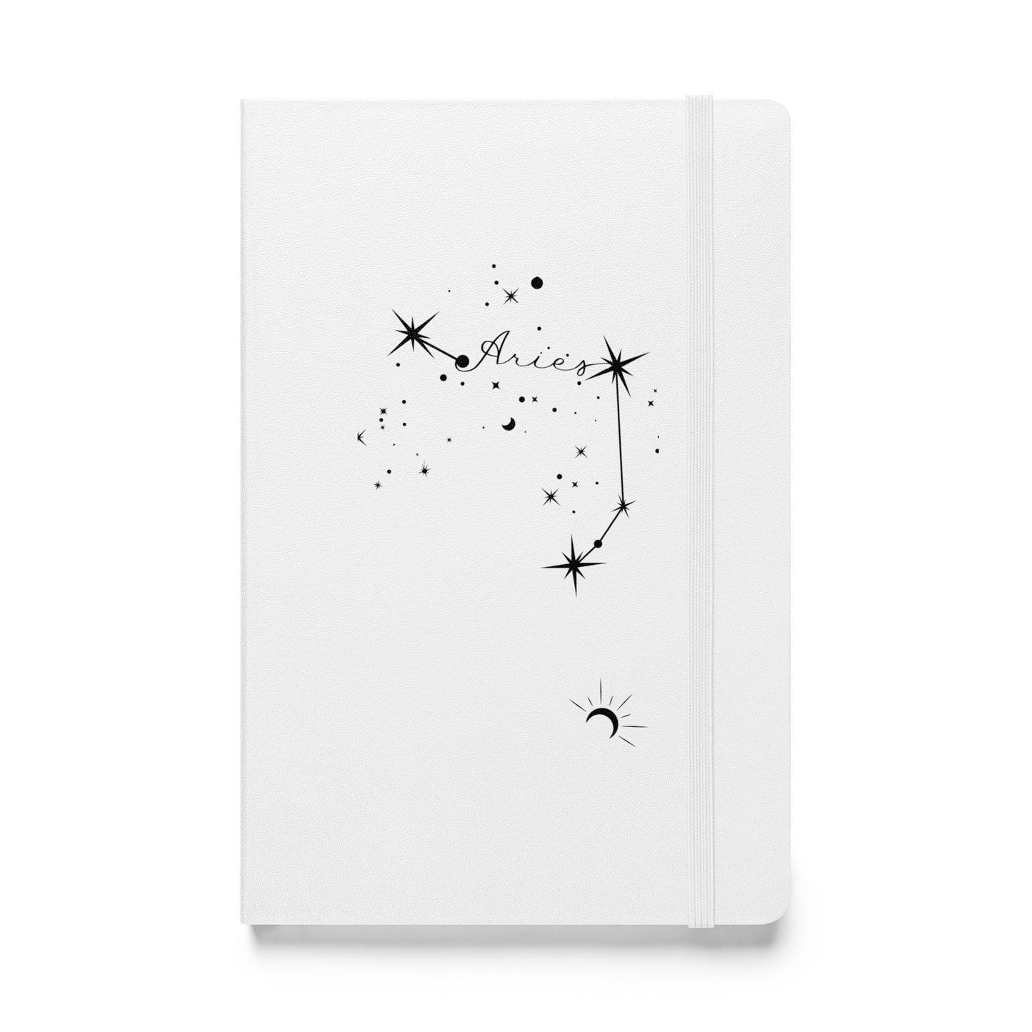 Aries White Notebook