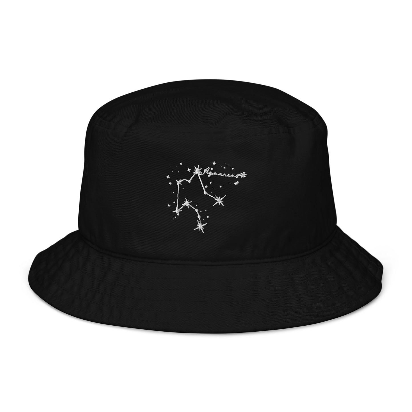 Aquarius Black Bucket Hat