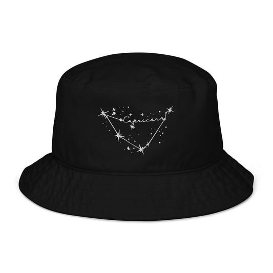 Capricorn Black Bucket Hat