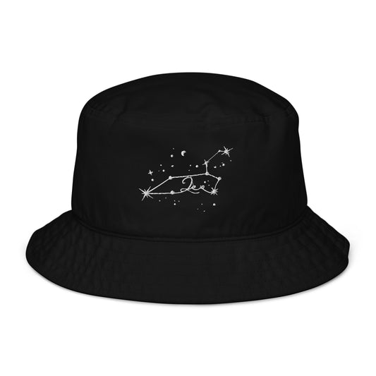 Leo Black Bucket Hat